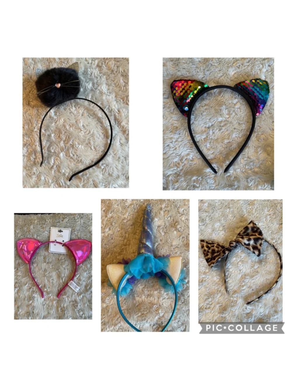 Girls Headbands, all new or like new condition,